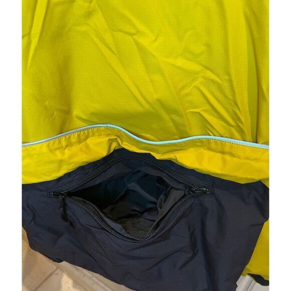 REI Men’s Lightweight Reflective Strip Windbreaker Vented Yellow Jacket Sz M - Picture 9 of 13